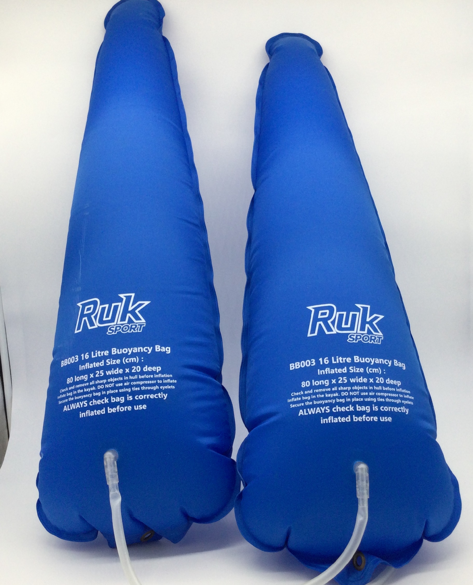 Kayak Heavy Duty Float Airbag 16 Litre - Pair