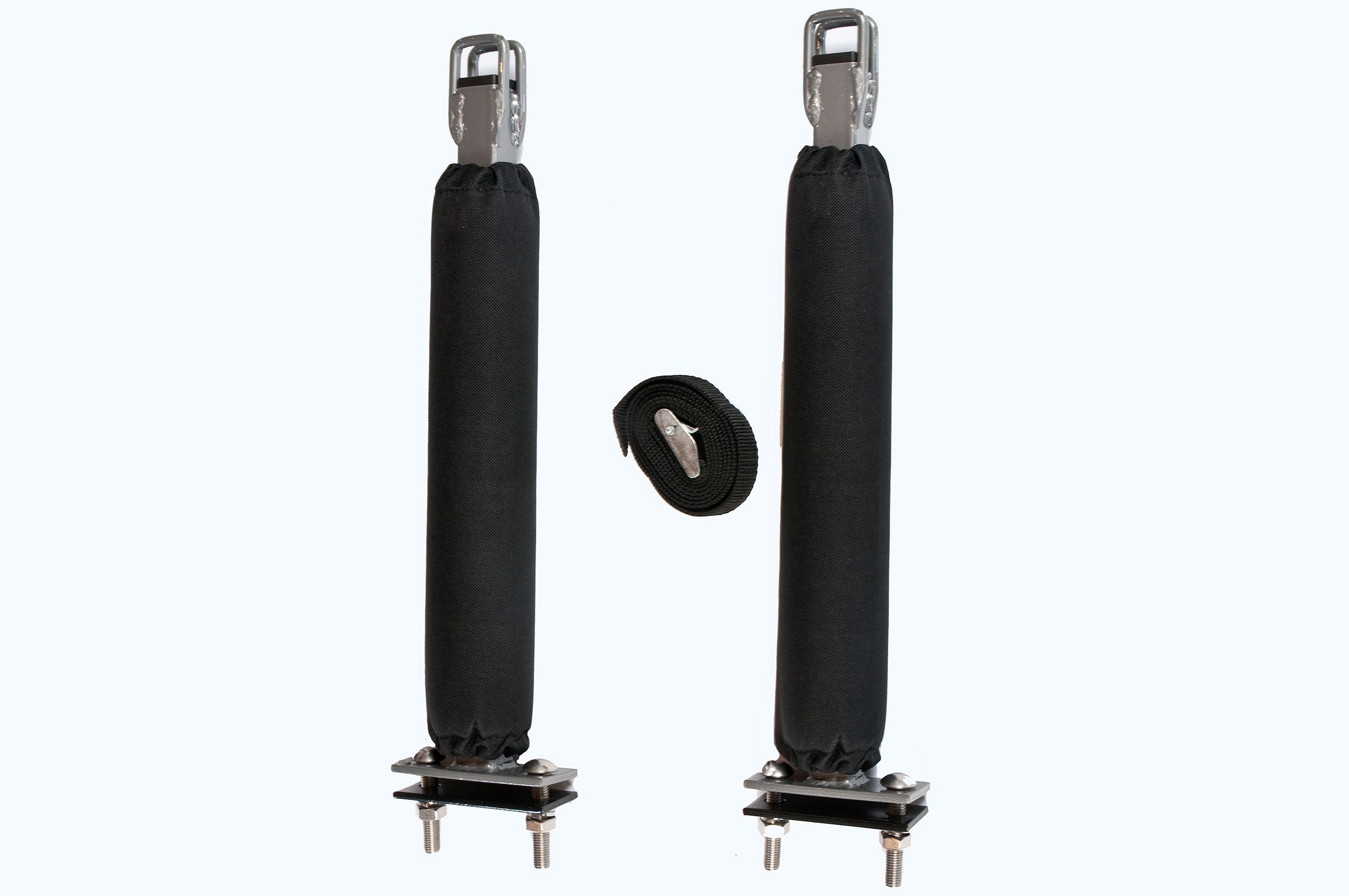 Upright Bars 40cm for standard rectangular roof bars - padded