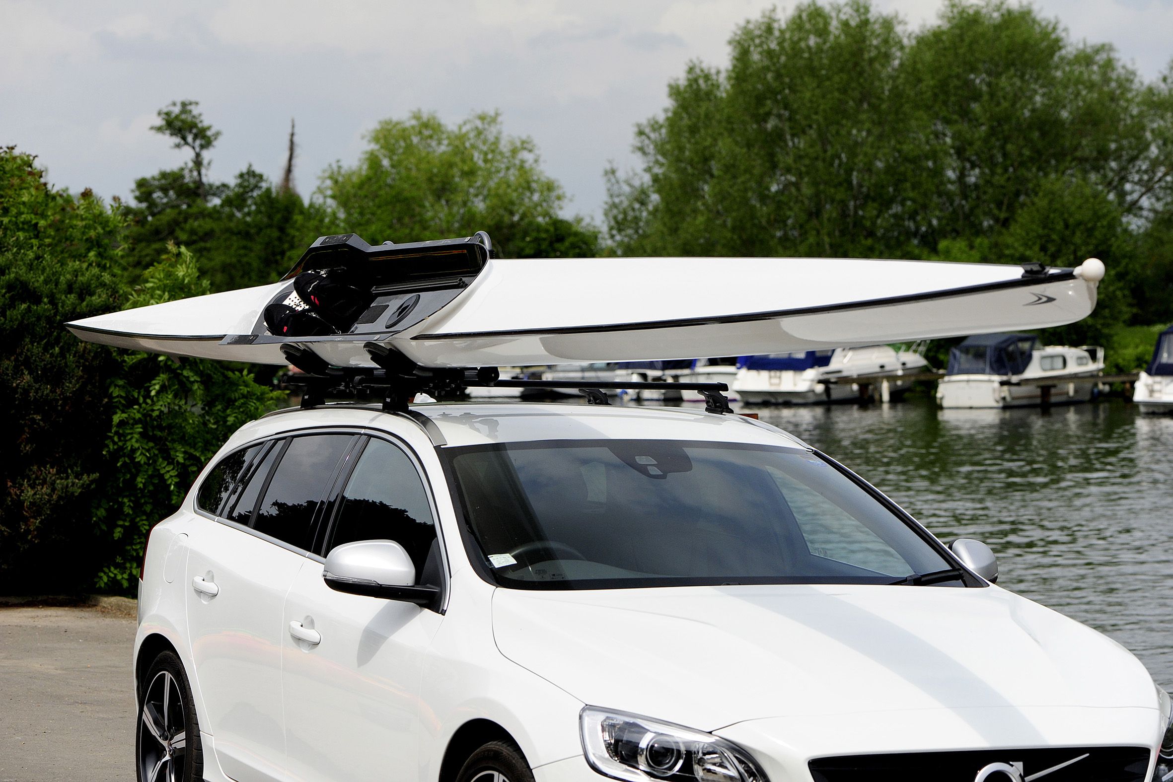 Kayak Roof Carrier Large J Cradle - Hawk Folding J Rack - Image 6