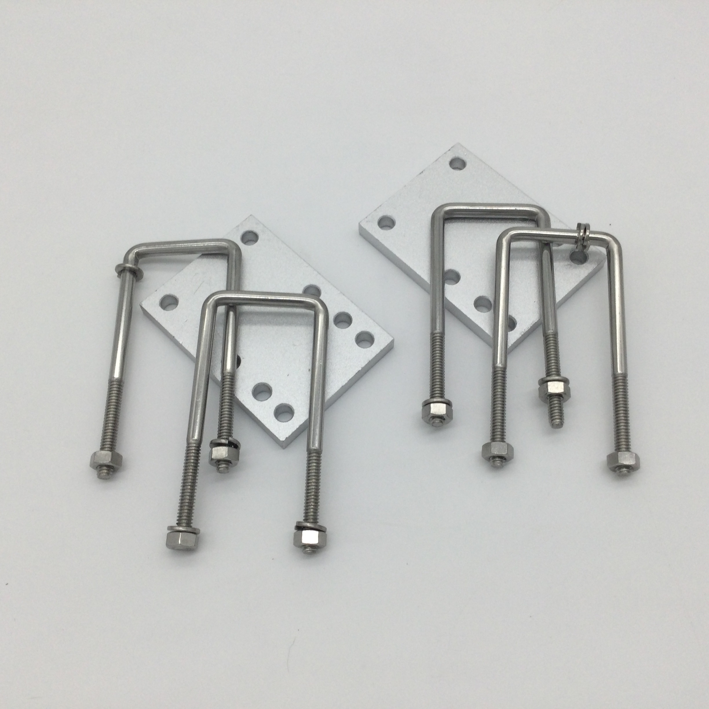 V Bar Adapter Kit - Long U Bolts allow for fitting to wider/deeper roof bars - Image 5