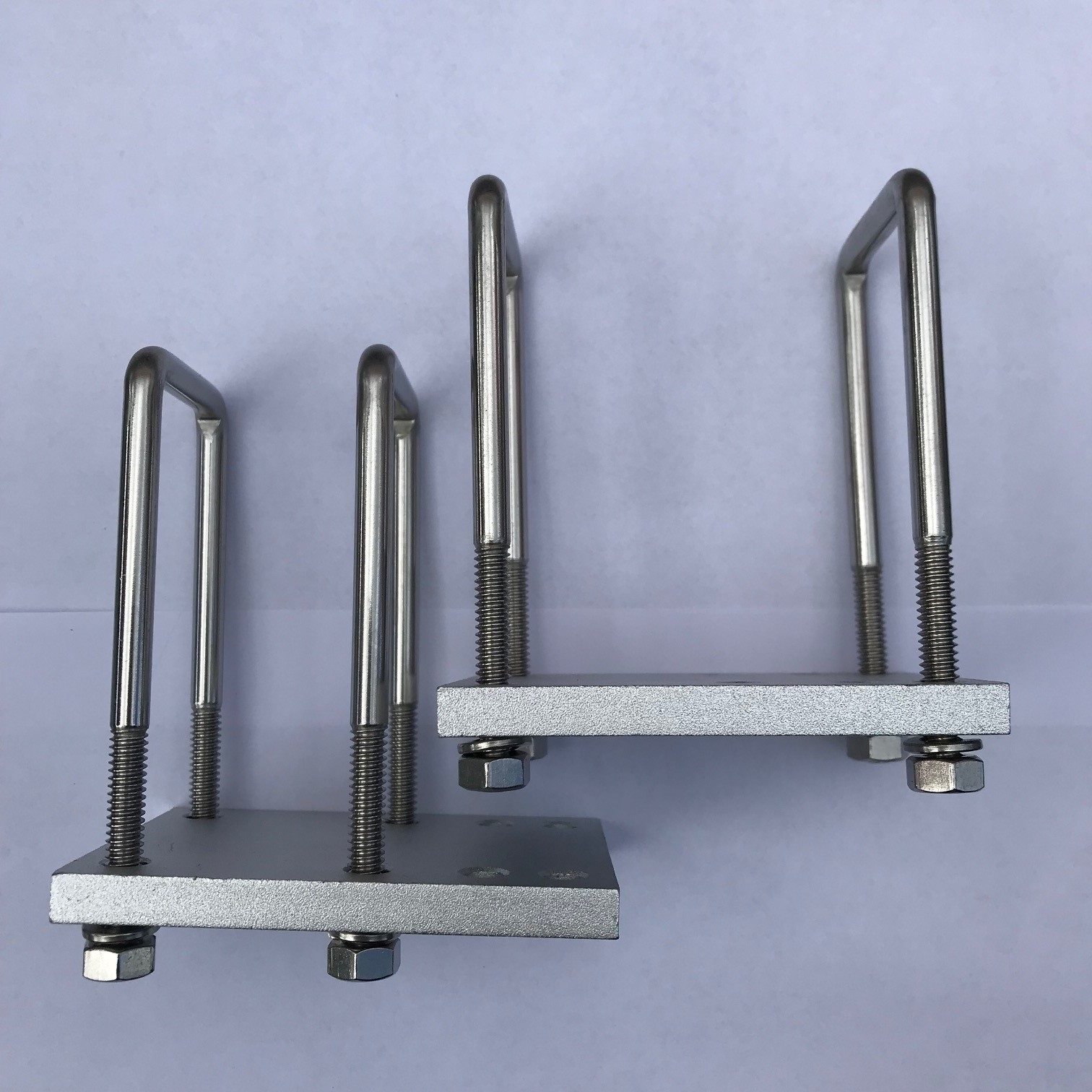 V Bar Adapter Kit - Long U Bolts allow for fitting to wider/deeper roof bars - Image 2