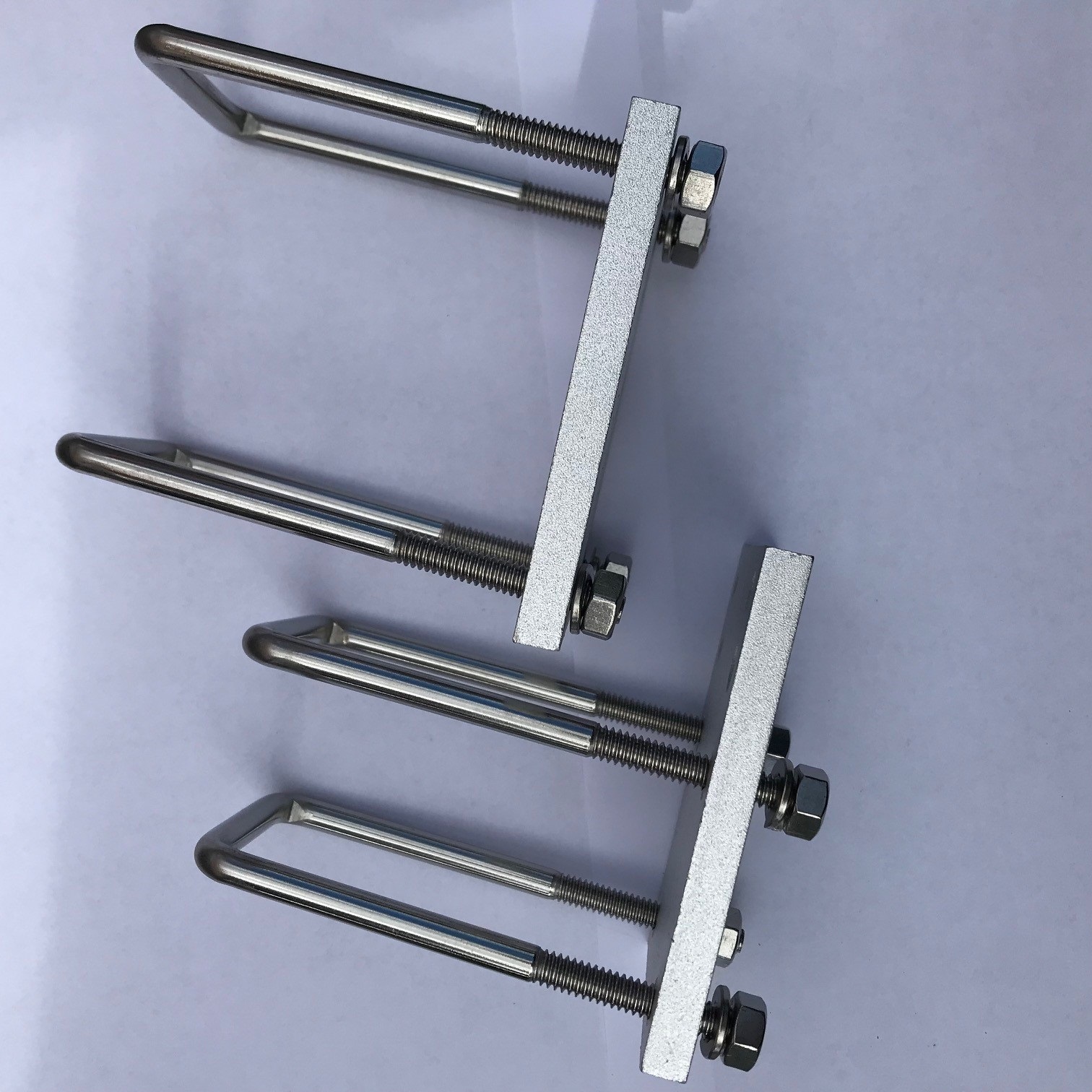 V Bar Adapter Kit - Long U Bolts allow for fitting to wider/deeper roof bars - Image 4